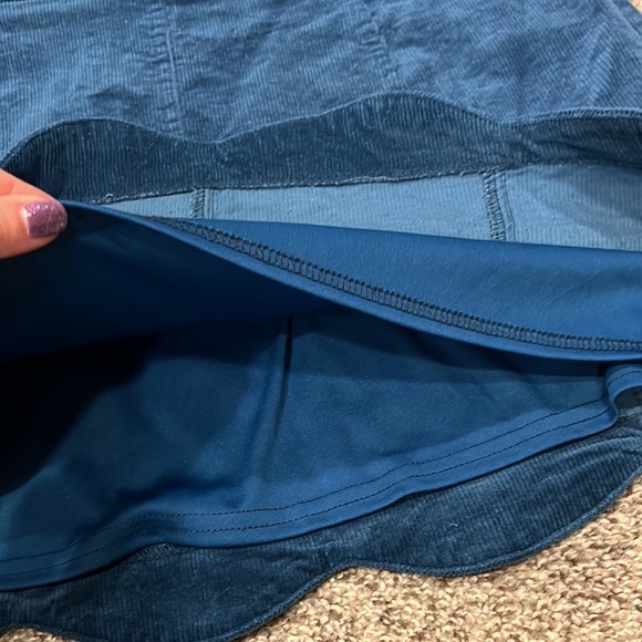 🛍️SOLD🩷Altar’d State Blue Corduroy Mini Skirt Size Medium - Picture 2 of 5